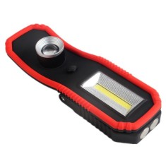 Lampa De Lucru , LED COB + LED XPE , Acumulator Integrat , Clema Prindere , Magnet Pentru Fixare , Rosu
