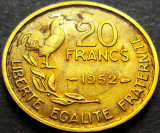 Cumpara ieftin Moneda istorica 20 FRANCS / FRANCI - FRANTA, anul 1952 * cod 1925 A, Europa