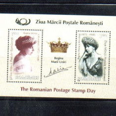 ROMANIA 2008-ZIUA MARCII, REGINA MARIA A ROMANIEI, BLOC, MNH - 1815b