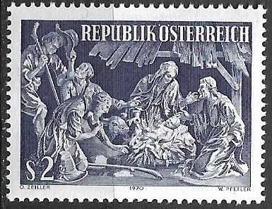 B2069 - Austria 1970 - Craciun neuzat,perfecta stare foto