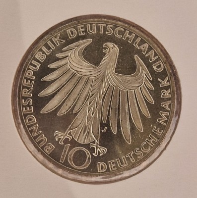 Germany, Germania, 10 MArk 1972, KM#132, argint, foarte buna, comemorativa foto