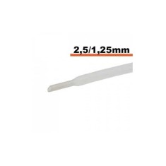 Tub termocontractibil Transparent 2.5 mm/ 1.25 mm 0.5m