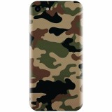 Husa silicon pentru Apple Iphone 6 Plus, Camuflaj