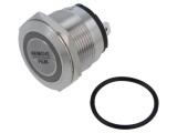 Comutator anti-vandalism E-SWITCH PVHC7 SPST 20A 250VAC IP67 LED albastru