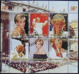 AZERBAYDJAN -PRINCESS DIANA,PAPA PULUS II- 2008-1M/SH.Obliterat - AZ 07, Asia, Oameni