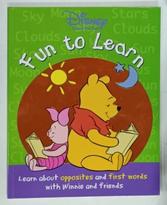 DISNEY WINNIE THE POOH , FUN TO LEARN , LEARN ABOUT OPPOSITES AND FIRST WORDS ...2006 foto