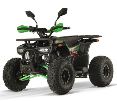 ATV electric ECO DustRider XXL 1500W 60V 20Ah cu diferential, roti 8 inch, verde foto