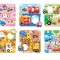 Joc tip puzzle pentru copii si bebelusi, Banana Panda, Match the Vehicles, 36 piese, 6 placi formate din 6 piese cu vehicule
