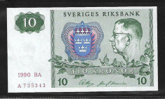 Suedia 10 Kronor 1990 -P 52- UNC foto