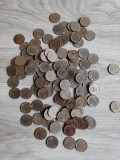 Lot 120 Monede Vechi 100 Lei Regele Mihai (1943-1944) + Cutie Vintage Halva Tahan Comunism