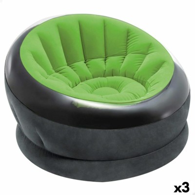 Scaun gonflabil Intex Empire Verde 112 x 109 x 60 cm (3 Unități) foto