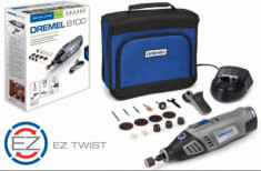 DREMEL 8100-1/15 Masina de frezat Li-Ion 7,2V + 15 accesorii + husa foto