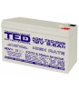 Acumulator AGM VRLA 12V 9.6A High Rate 151x65x95mm F2 TED Battery Expert Holland
