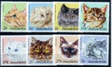 UNGARIA 1968, Fauna, Pisici, MNH, serie neuzata