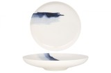 Bonna Farfurie ad&acirc;ncă - Blue Wave - Porţelan - 25 cm (1300cc) - set de 6