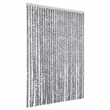 Cumpara ieftin Perdele pentru insecte, gri si alb/negru, 118x220 cm, chenille