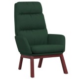 Cumpara ieftin Scaun de relaxare, verde inchis, material textil