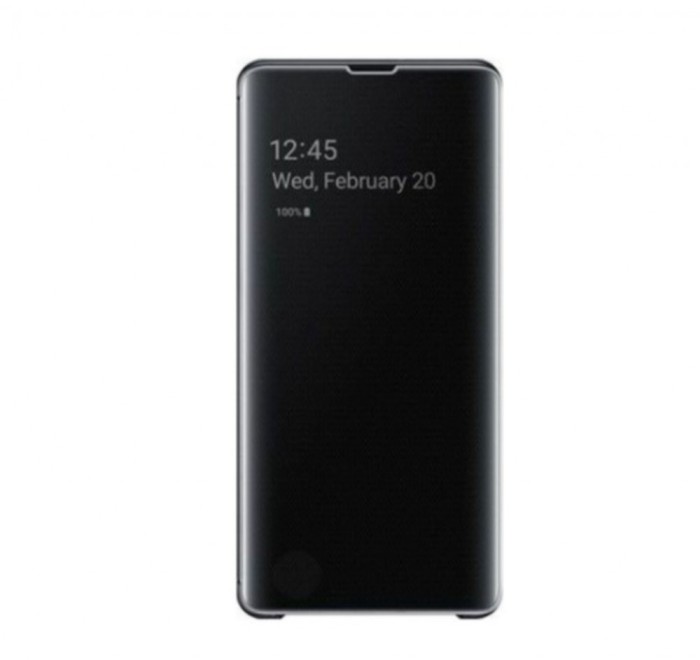 Husa Clearview pentru Samsung Galaxy S10+/S10 Plus, Negru