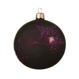 Cumpara ieftin Glob decorativ - Shiny Star - Dots - Royal Purple | Kaemingk