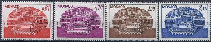 C4746 - Monaco 1978 - Preobliterate 4v. neuzat,perfecta stare