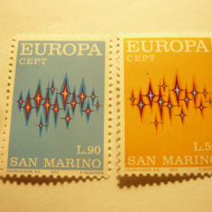 Serie San Marino 1972 Europa CEPT , 2 valori