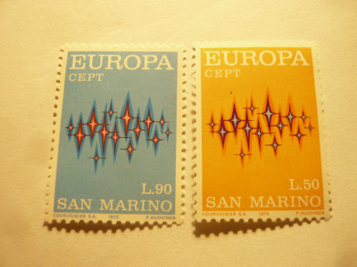 Serie San Marino 1972 Europa CEPT , 2 valori foto