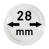 Capsule pentru monede - 10 buc. in cutie - 28 mm dimensiune intrare