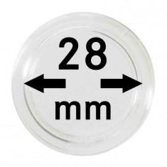 Capsule pentru monede - 10 buc. in cutie - 28 mm dimensiune intrare