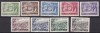 Liban 1961 vederi copaci cedri MI 732-740 MNH, Nestampilat