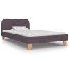 VidaXL Cadru pat fără saltea țesătură taupe 90x190 cm