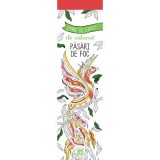 Semne de carte de colorat. Pasari de foc, terapie prin desen