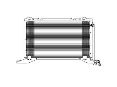 Condensator climatizare Mercedes Clasa E (W210), 06.1998-03.2002, motor 2.1 CDI, 75 kw diesel, cutie manuala/automata, E200 CDI;, full aluminiu braza foto