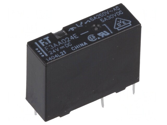 Releu Electromagnetic 24VDC 5A SPST-NO