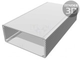 Carcasă aluminiu neagră 125x220x52mm