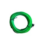 Banda LED pentru interior auto, cu adaptor pentru bricheta, lungime 2 metri, verde fluorescent