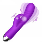 Vibrator Daisy, 10 Moduri Vibratii, Triggering, Silicon, USB, Mov, 21 cm, Mokko Toys, Good Vibes