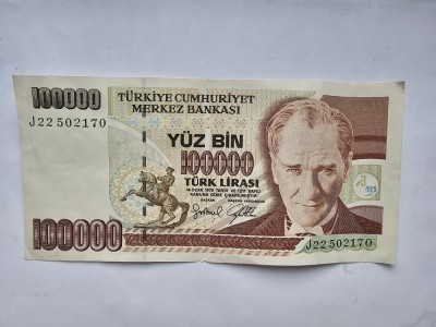 Turcia 100 000 Lire 1970 Noua foto
