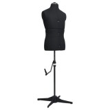 Manechin Croitorie Barbati Reglabil VidaXL Negru 37-45: Bust 94-114cm, Talie 84-104cm, Sold 99-119cm. Ideal Design Vestimentar &amp; Magazine