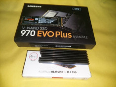 SSD Samsung 970 Evo Plus 1TB, NVMe M.2 (Garantie eMag) + Radiator gratuit foto