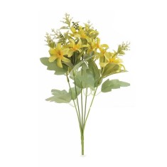 Buchet flori Portocal galbene verzi 37 cm