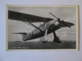 Carte postala/fotografie originala avion german antrenament:Focke-Wulf Fw 56