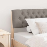 vidaXL Tăblie tapițată Gri taupe 100 cm Lemn de pin masiv 879192