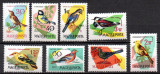 UNGARIA 1961, Fauna, Pasari, MNH, serie neuzata, Nestampilat