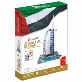 Cumpara ieftin Jucarie Puzzle 3D, CubicFun, Burj Al Arab, 101 piese(nivel complex), Multicolor