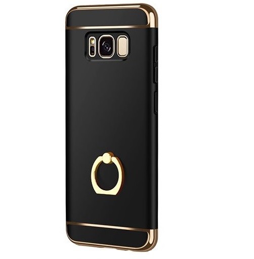 Husa pentru Samsung Galaxy J7 2017, MyStyle Elegance Luxury 3in1 Ring, Black