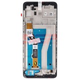 Display LCD cu Touchscreen si Rama Original Motorola Moto G60 Negru (Service Pack)