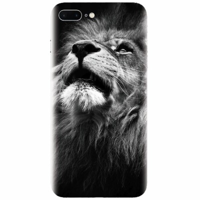 Husa silicon pentru Apple Iphone 8 Plus, Majestic Lion Portrait foto