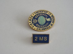 QW9 N2 89 - insigna - militar - Participant la misiuni in strainatate - 2 MS
