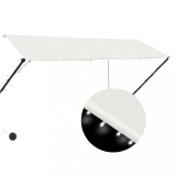 Cumpara ieftin Copertina retractabila cu LED, crem, 300 x 150 cm