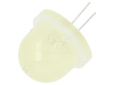 LED Galben 16mm 600-3000mcd Convex 4.2-4.4V